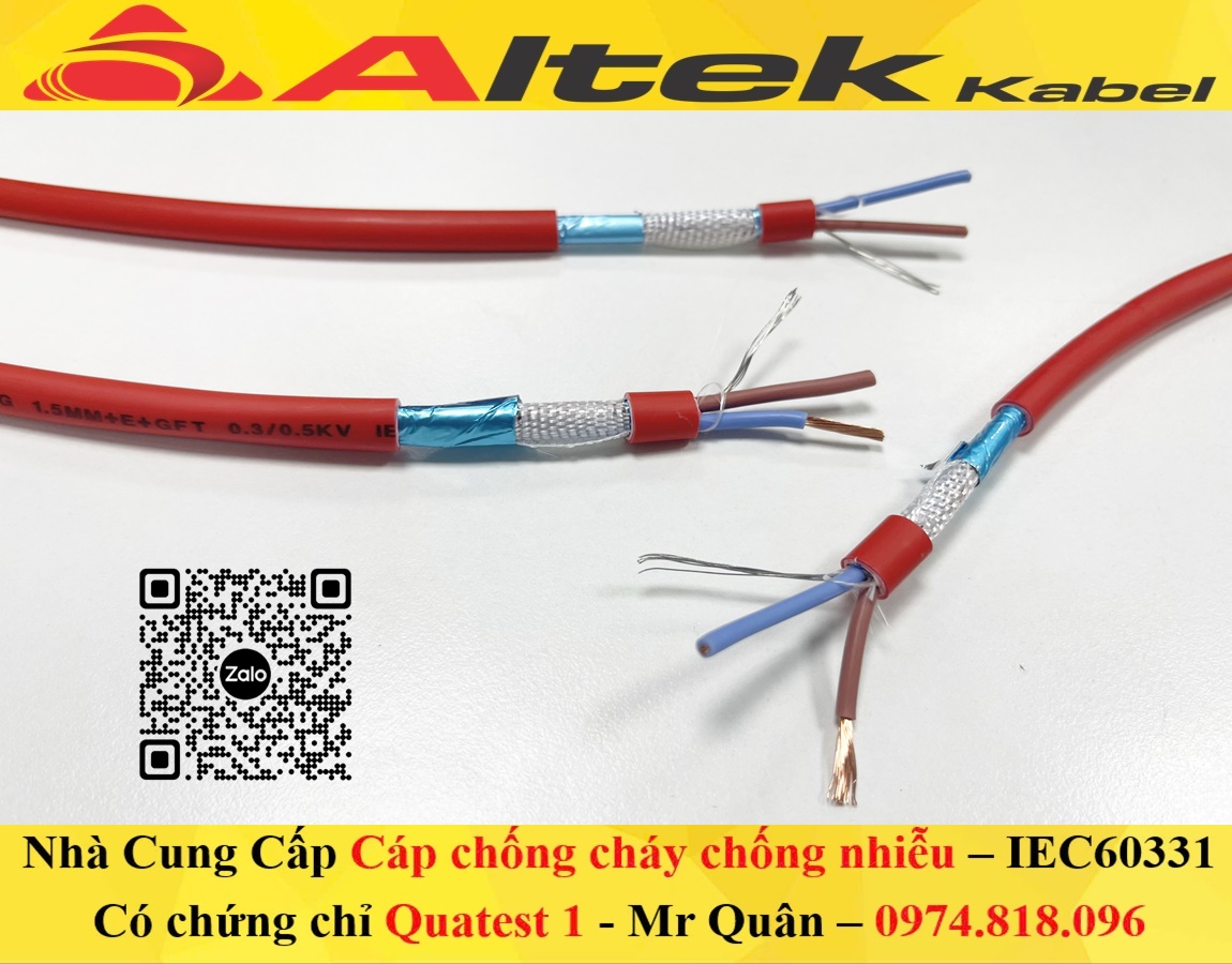 Cáp chống cháy chống nhiễu Altek Kabel – Giá xưởng